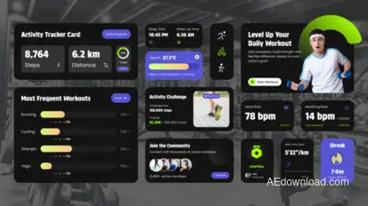 Sport Widget Elements template preview