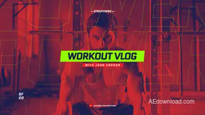Sport Youtube Channel Opener / Event Promo / Fitness and Workout / Dynamic Typography Openers template preview
