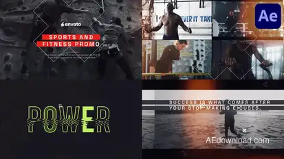 Sports and Fitness Promo for After Effects Openers template preview