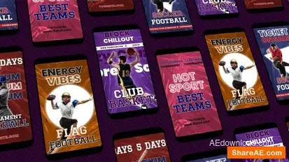 Sports Instagram Reels Openers template preview