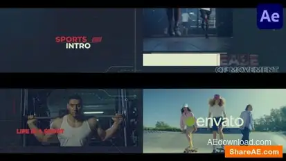 Sports Intro for After Effects Openers template preview