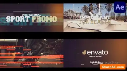 Sports Motivational Promo for After Effects Openers template preview