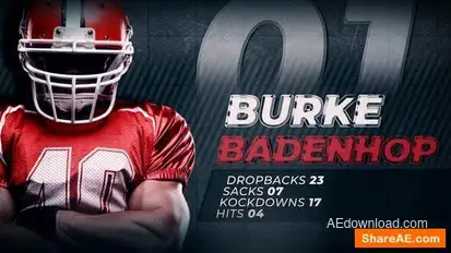 Sports Player Introduction Openers template preview