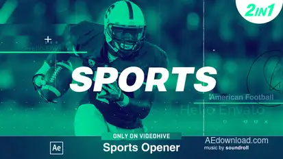 The Sports Video Displays template preview