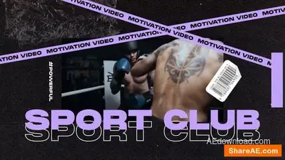 Sports Typographic Promo Openers template preview