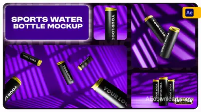 Sports Water Bottle Video Mockup Product Promo template preview