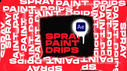 Spray Paint Drips Transitions VOL. 1 | After Effects Elements template preview