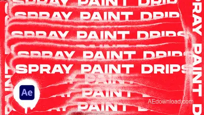 Spray Paint Drips Transitions VOL. 2 | After Effects Elements template preview