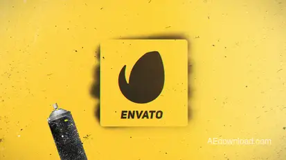 Spray Paint Logo Reveal Logo Stings template preview