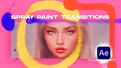 Spray Paint Transitions Vol. 1 broadcast-packages template preview