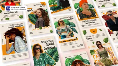 Spring Fashion Collection - Instagram Stories Product Promo template preview