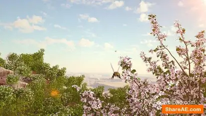 Spring Forest Nature Logo Logo Stings template preview