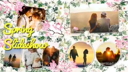 Spring Slideshow broadcast-packages template preview