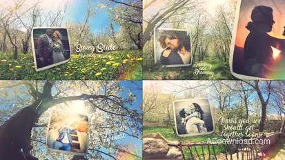 Spring Wedding Slide Openers template preview