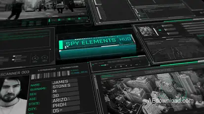 Spy Elements HUD Elements template preview