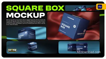 Square Box Mockup Product Promo template preview