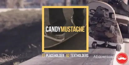 Square Dynamic Slideshow Video Displays template preview