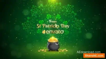 St Patrick's Day Greetings Openers template preview