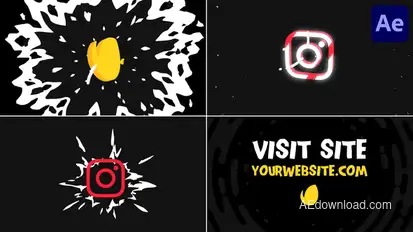 Stamp 3D Logo for After Effects Logo Stings template preview