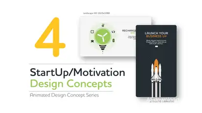 Start Up Motivation Design Concept Infographics template preview