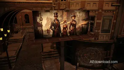 Steampunk Billboards Video Displays template preview