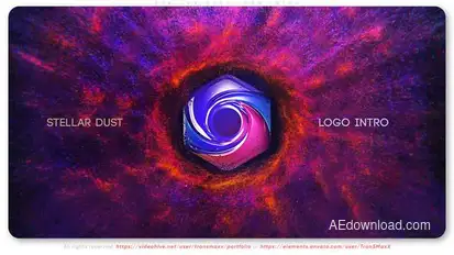 Stellar Dust Logo Intro Logo Stings template preview