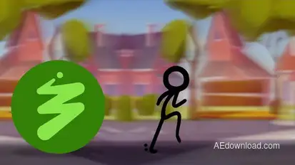 Stickman Logo Reveal Logo Stings template preview