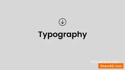 Stomp Typography Opener Openers template preview