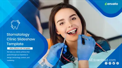 Stomatology Clinic Slideshow Video Displays template preview