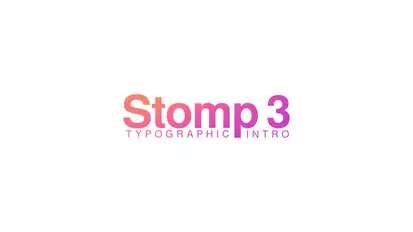 Stomp 3 - Typographic Intro Titles template preview