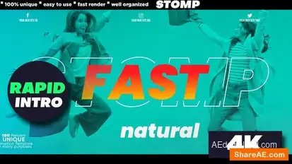 Stomp - Rapid Intro Openers template preview