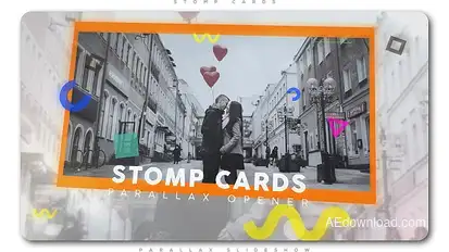 Stomp Cards Parallax Opener Openers template preview