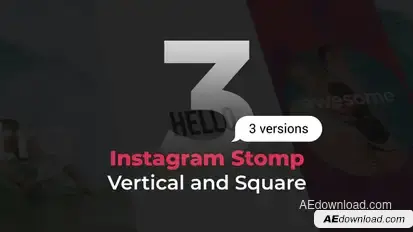 Stomp Instagram 3 in 1 | Vertical and Square Openers template preview
