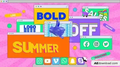 Stomp Intro Typography Energetic Kinetic Motion Openers template preview