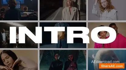 Stomp Kinetic Typography Intro | AE Openers template preview