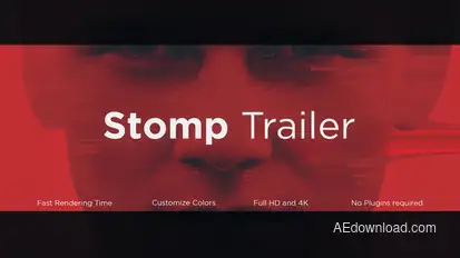 Stomp Trailer Titles template preview