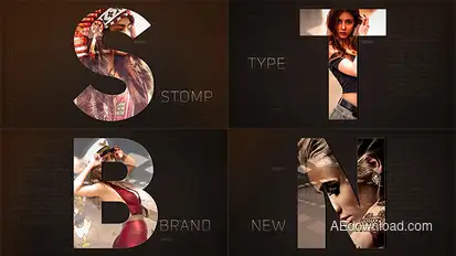 STOMP TYPE Logo Stings template preview