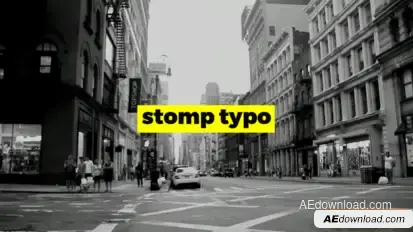 Videohive Stomp Typo Opener Openers template preview
