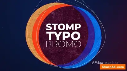 Stomp Typo Promo Openers template preview