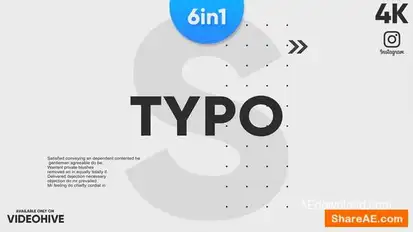 Stomp Typography Openers template preview