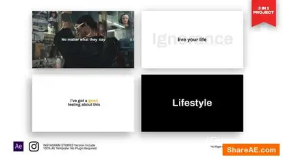 Stomp Typography Openers template preview