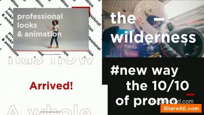 Stomp Typography Promo Openers template preview