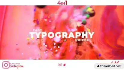 Stomp Typography Promo Openers template preview