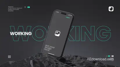 Stone Mobile App Mockup Product Promo template preview