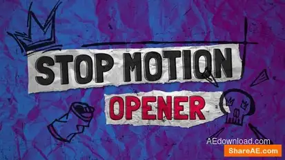 Stop Motion Opener Openers template preview