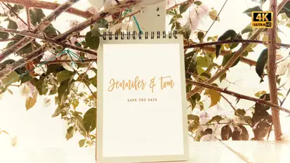 Stop Motion Wedding Flip Book Video Displays template preview