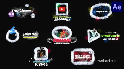 Stopmotion Christmas Snow Lower Thirds | After Effects Elements template preview