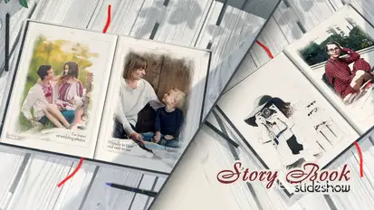Story Book Video Displays template preview