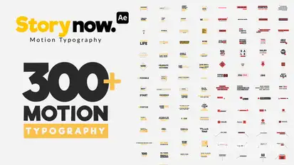 Story Now | Motion Typography Titles template preview