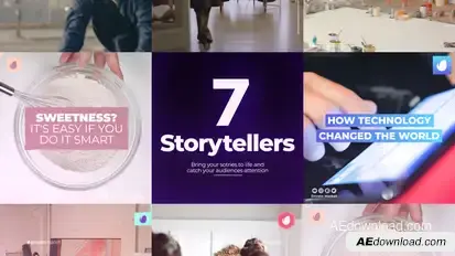 Storyteller Video Displays template preview